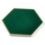 6" hex field in emerald